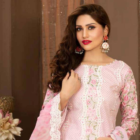 Poshak Embroidered Lawn 3 Piece Un-Stitched Suit - 33 A - test-store-for-chase-value