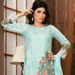 Poshak Embroidered Lawn 3 Piece Un-Stitched Suit - 34 B - test-store-for-chase-value