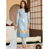 Poshak Embroidered Lawn 3 Piece Un-Stitched Suit - 37 A - test-store-for-chase-value