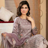 Poshak Embroidered Lawn 3 Piece Un-Stitched Suit - 38 A - test-store-for-chase-value