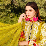 One Summer Dream Embroidered Lawn 3 Piece Un-Stitched Suit - 4396 B - test-store-for-chase-value