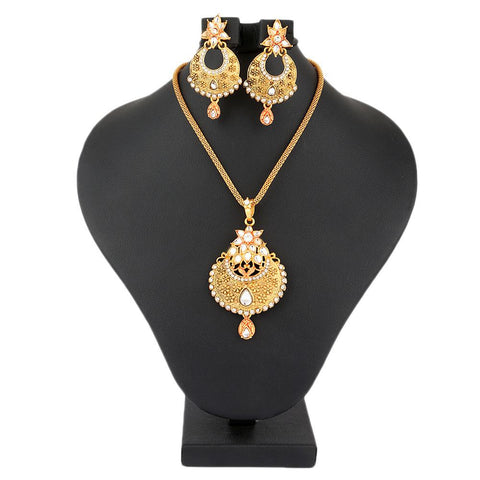 Women's Fancy Jewellery Set - Golden - test-store-for-chase-value