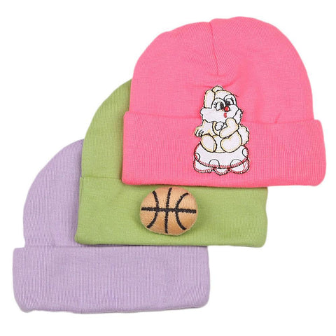 New Born Cap Set 3 pcs - Multi - test-store-for-chase-value