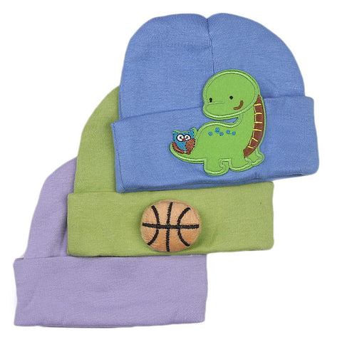 New Born Cap Set 3 pcs - Multi - test-store-for-chase-value