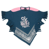 Girls Half Sleeve Printed T-Shirt - Steel Blue - test-store-for-chase-value
