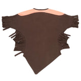 Girls Half Sleeve Printed T-Shirt - Brown - test-store-for-chase-value