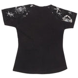 Girls Half Sleeve Fancy T-Shirt - Black - test-store-for-chase-value