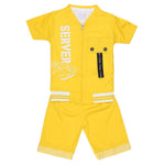 Boys 3 Pcs Suit - Yellow - test-store-for-chase-value