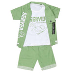 Boys 3 Pcs Suit - Green - test-store-for-chase-value