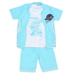 Boys 3 Pcs Suit - Blue - test-store-for-chase-value