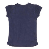 Girls Half Sleeve Fancy T-Shirt - Navy Blue - test-store-for-chase-value