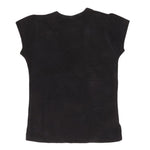 Girls Half Sleeve Fancy T-Shirt - Black - test-store-for-chase-value