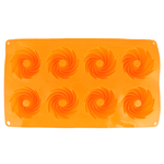 Silicone Mold 8 Pcs Tray - Orange - test-store-for-chase-value