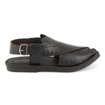 Men's Peshawari Sandals (P003) - Black - test-store-for-chase-value