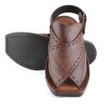 Men's Peshawari Sandals (P003) - Coffee - test-store-for-chase-value