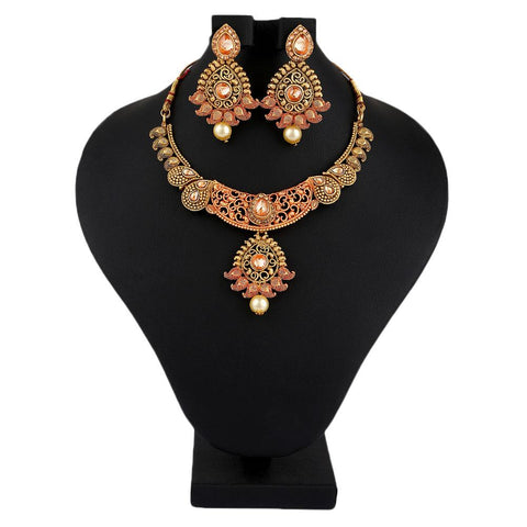 Women's Fancy Jewellery Set - Golden - test-store-for-chase-value