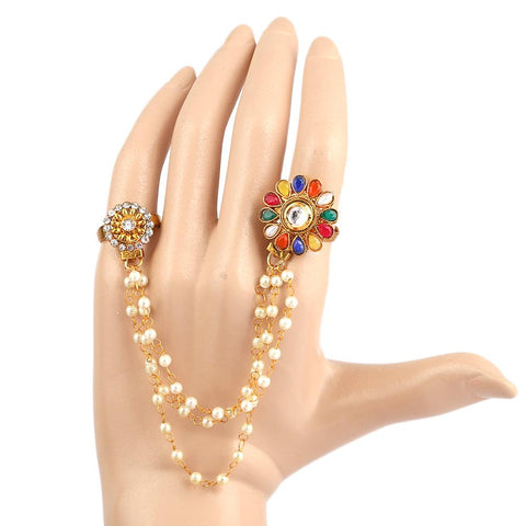Women's Finger Ring - Golden - test-store-for-chase-value