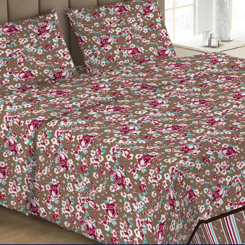 Printed Double Bed Sheet - Multi - test-store-for-chase-value