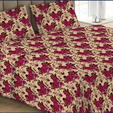 Printed Double Bed Sheet - Multi - test-store-for-chase-value