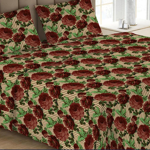Printed Double Bed Sheet - Multi - test-store-for-chase-value