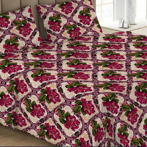 Printed Double Bed Sheet - Multi - test-store-for-chase-value