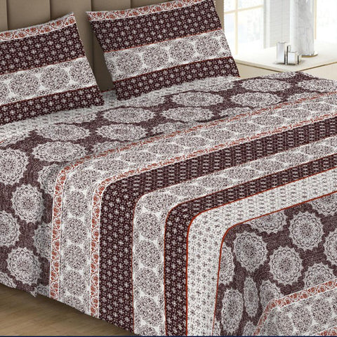 Printed Double Bed Sheet - Multi - test-store-for-chase-value
