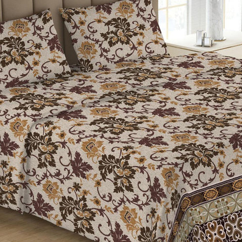 Printed Double Bed Sheet - Multi - test-store-for-chase-value