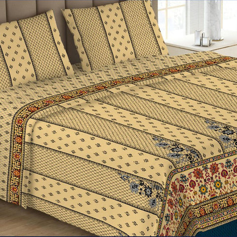 Printed Double Bed Sheet - Multi - test-store-for-chase-value