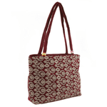 Women's Embroidery Handbag - Maroon - test-store-for-chase-value