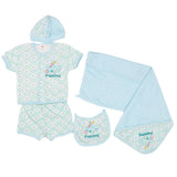 Newborn Gift Set Suits (4 Pcs) - Blue - test-store-for-chase-value