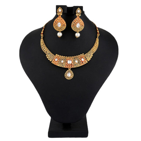 Women's Fancy Jewellery Set - Golden - test-store-for-chase-value