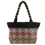 Women's Embroidery Handbag - Black - test-store-for-chase-value
