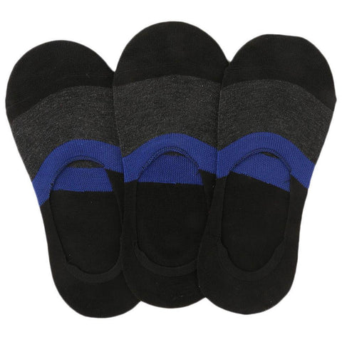 Men's Loafer Socks Pack Of 3 (Z260) - Black - test-store-for-chase-value