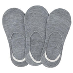 Men's Loafer Socks Pack Of 3 (Z260) - Grey - test-store-for-chase-value