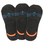 Men's Loafer Socks Pack Of 3 (Z260) - Dark Grey - test-store-for-chase-value