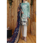 Silkoria Embroidered Lawn 3 Piece Un-Stitched Suit - RC-160 A - test-store-for-chase-value