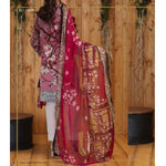 Silkoria Embroidered Lawn 3 Piece Un-Stitched Suit - RC-160 B - test-store-for-chase-value