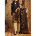 Silkoria Embroidered Lawn 3 Piece Un-Stitched Suit - RC-162 A - test-store-for-chase-value