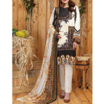 Silkoria Embroidered Lawn 3 Piece Un-Stitched Suit - RC-163 B - test-store-for-chase-value