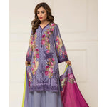 Signature Icon Printed Lawn 3 Piece Un-Stitched Suit Vol 2 - ZS 01 B - test-store-for-chase-value