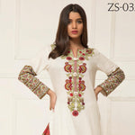 Signature Icon Printed Lawn 3 Piece Un-Stitched Suit Vol 2 - ZS 03 A - test-store-for-chase-value