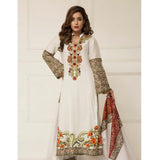 Signature Icon Printed Lawn 3 Piece Un-Stitched Suit Vol 2 - ZS 03 B - test-store-for-chase-value