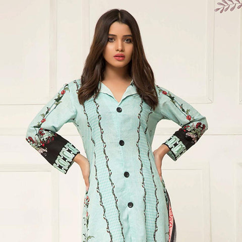 Signature Icon Printed Lawn 3 Piece Un-Stitched Suit Vol 2 - ZS 04 B - test-store-for-chase-value
