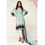 Signature Icon Printed Lawn 3 Piece Un-Stitched Suit Vol 2 - ZS 04 B - test-store-for-chase-value