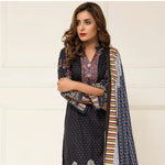 Signature Icon Printed Lawn 3 Piece Un-Stitched Suit Vol 2 - ZS 06 A - test-store-for-chase-value