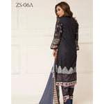 Signature Icon Printed Lawn 3 Piece Un-Stitched Suit Vol 2 - ZS 06 A - test-store-for-chase-value