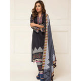 Signature Icon Printed Lawn 3 Piece Un-Stitched Suit Vol 2 - ZS 06 A - test-store-for-chase-value