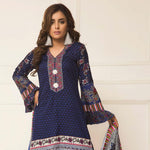 Signature Icon Printed Lawn 3 Piece Un-Stitched Suit Vol 2 - ZS 06 B - test-store-for-chase-value