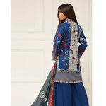 Signature Icon Printed Lawn 3 Piece Un-Stitched Suit Vol 2 - ZS 08 B - test-store-for-chase-value