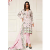 Signature Icon Printed Lawn 3 Piece Un-Stitched Suit Vol 2 - ZS 10 A - test-store-for-chase-value